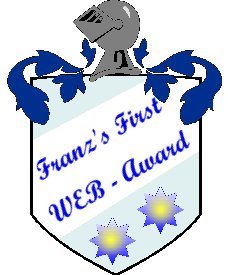 Franz's First WEB-Award in Gold