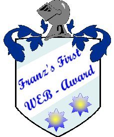 Franz's First WEB-Award in Gold