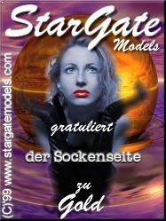 Stargate Models gratuliert Die Sockenseite zu Gold