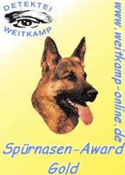 Sp&uuml;rnasen Award in Gold