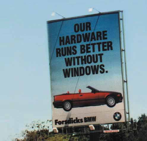 BMW's hardware runs better without windows